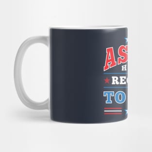 Patriotic "Ask Me How to Register to Vote" Election (full color) Mug